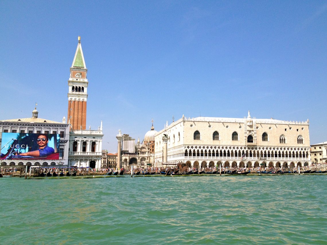 Photo of the Doges Palace in Venice from the Grand Canal